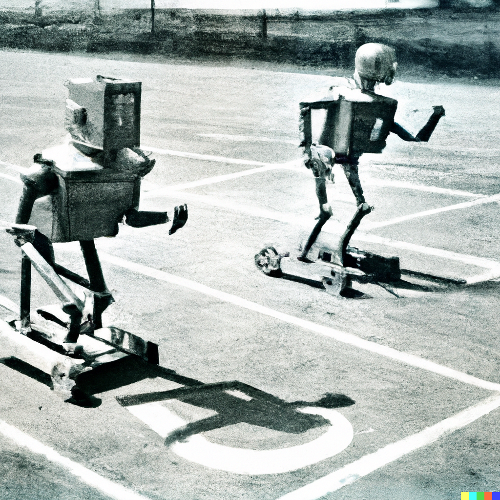 robot foot race