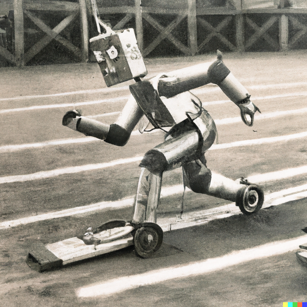 robot foot race