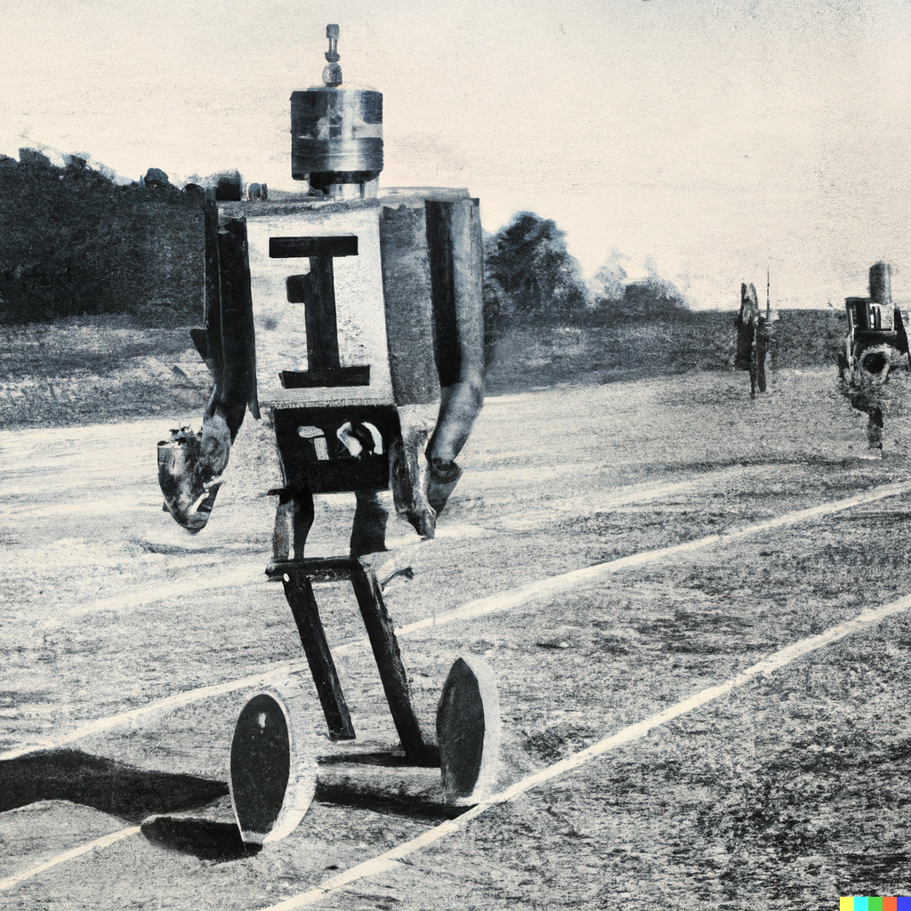 robot foot race